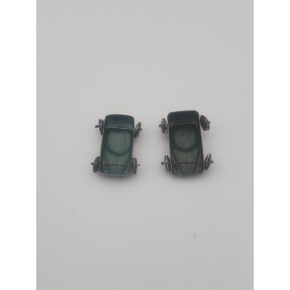 Vintage miniature doll house tin toy cars - Taxi & Police Chief - Picture 7 of 7